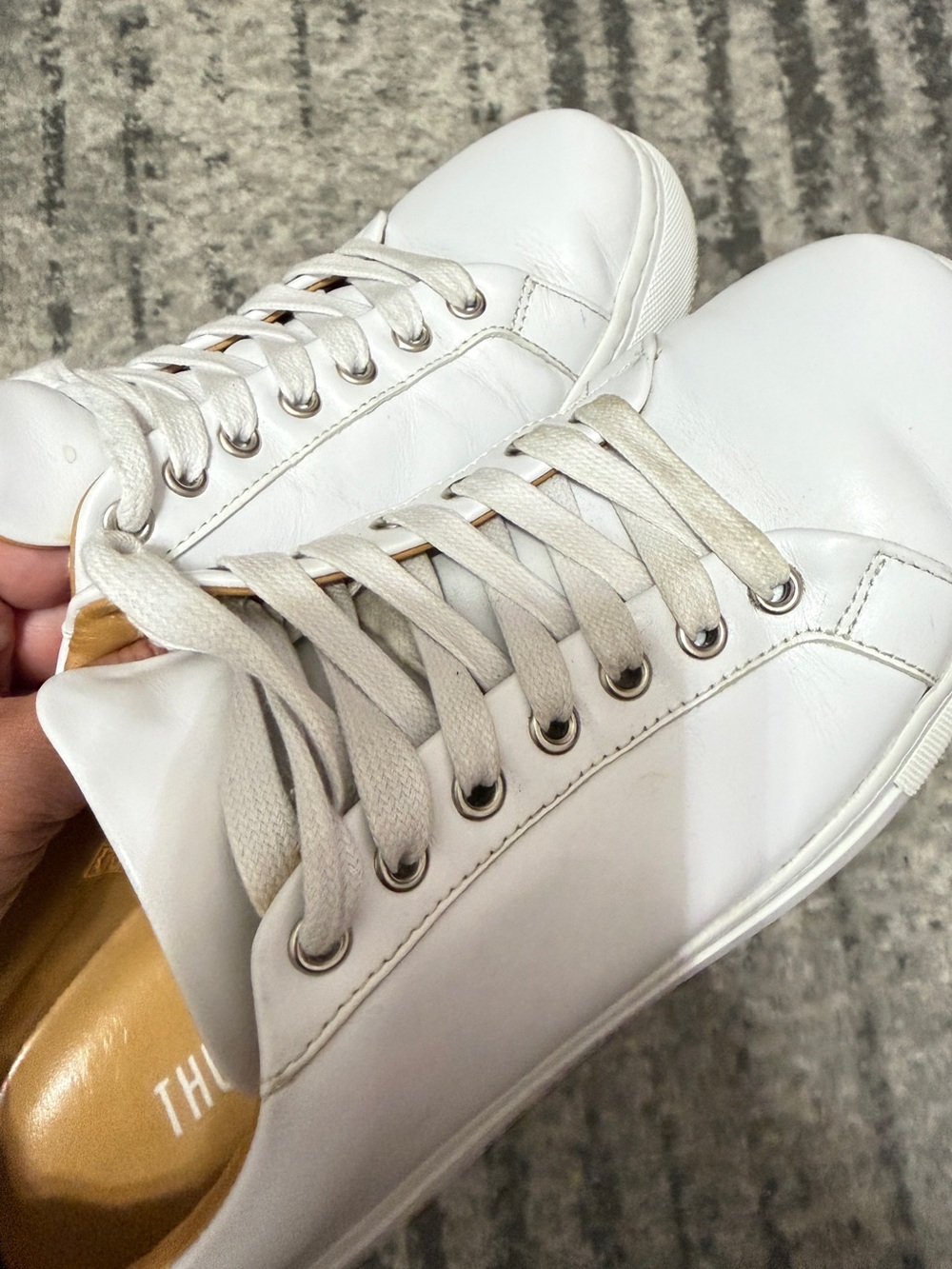 Thursday Boot Company Women’s Premier Low Top White Italian Leather Shoes - Picture 15 of 16